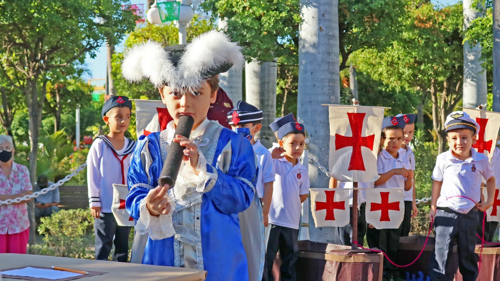 Niños del kínder “Cristóbal Colón”