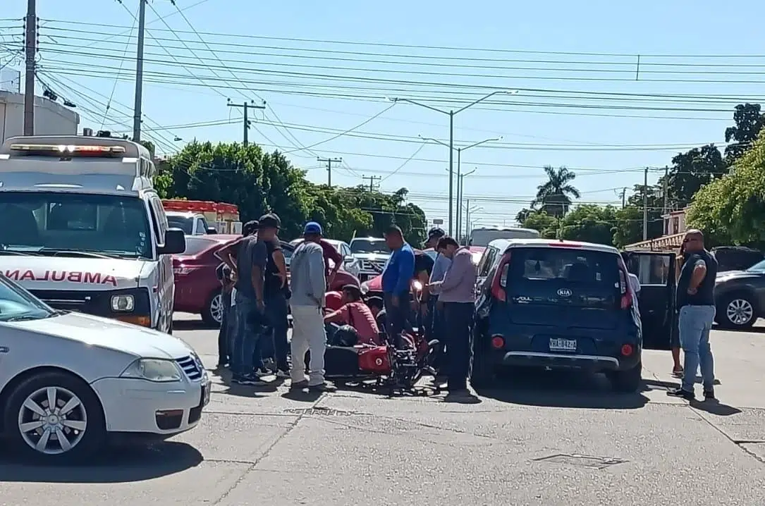 motociclista resultó con lesiones de gravedad