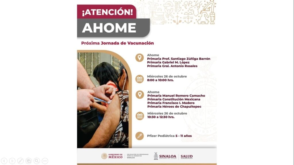 vacunacion niños ahome