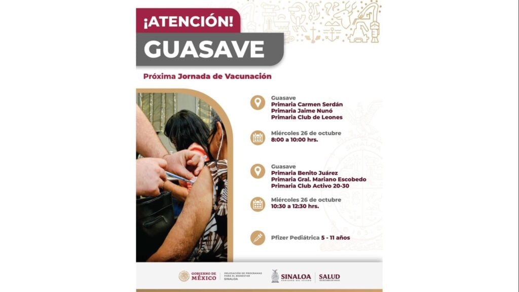 vacunacion niños guasave