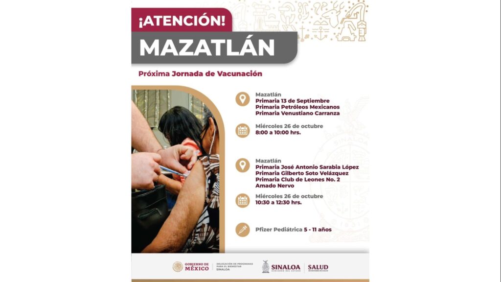 vacunacion niños mazatlán