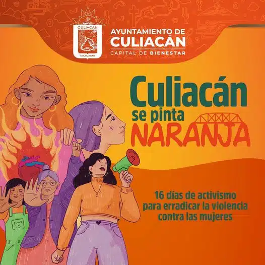 Poster Culiacán se pinta de naranja