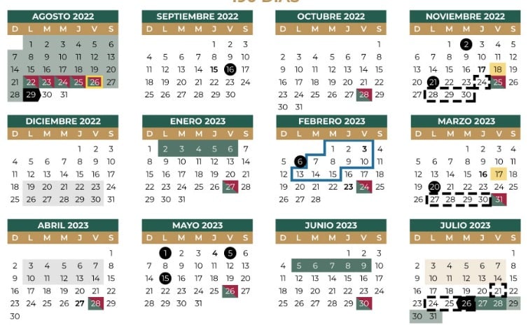 Calendario SEP
