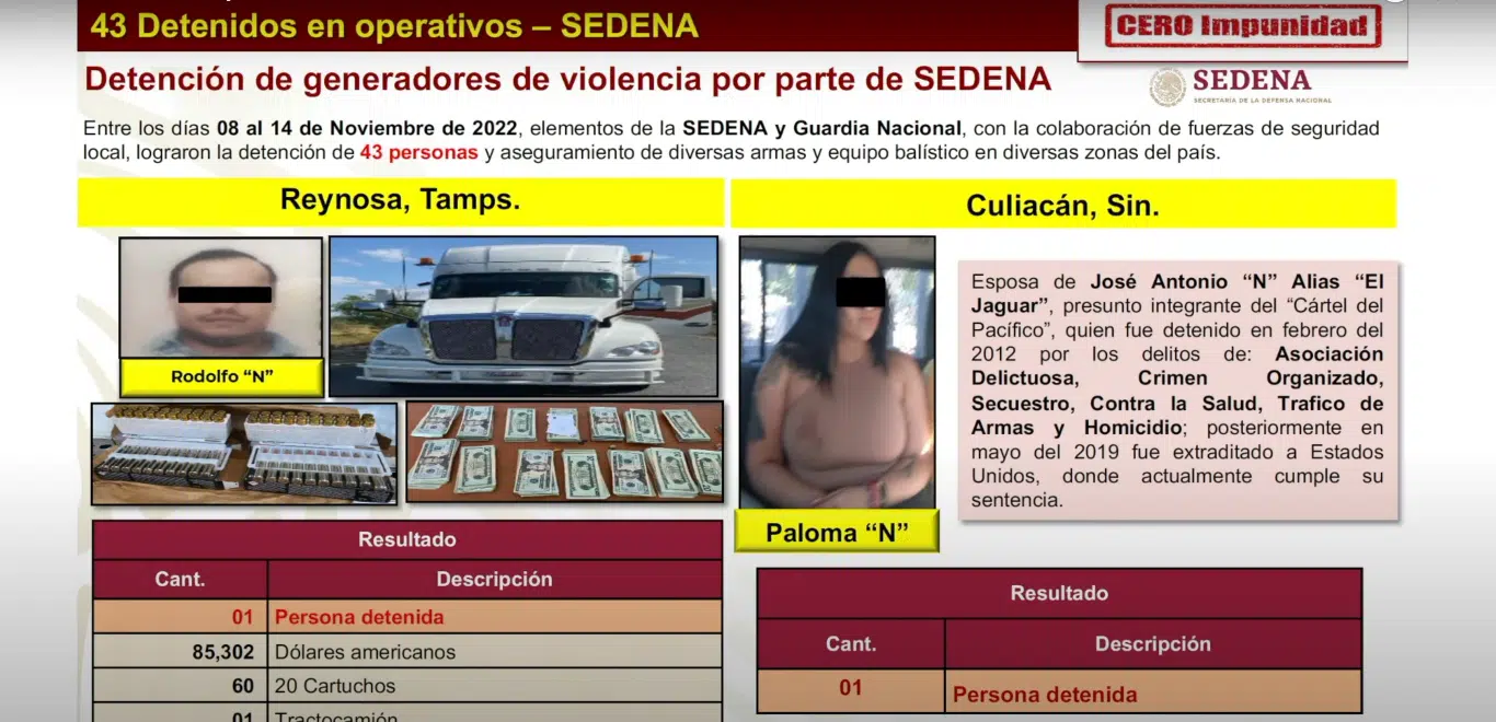 Detienen a esposa de 