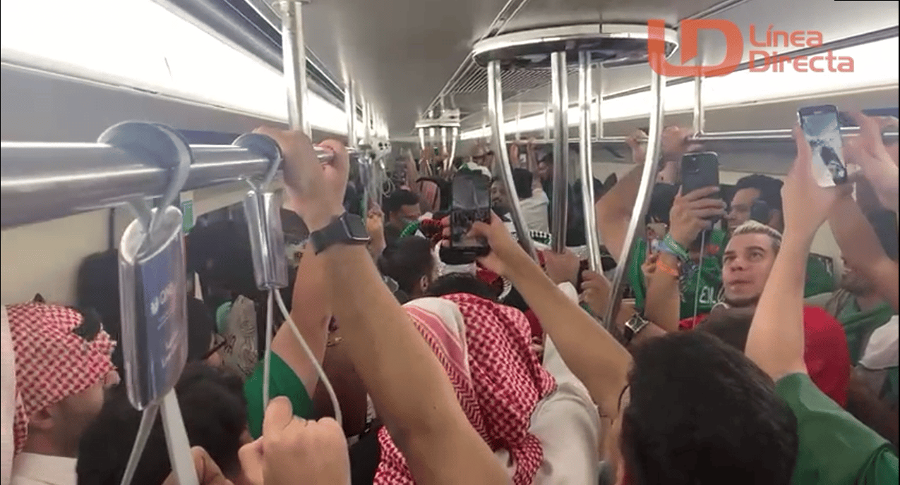 Mexicanos y Saudís en el mismo vagón
