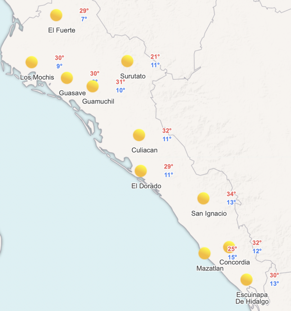 Clima Sinaloa