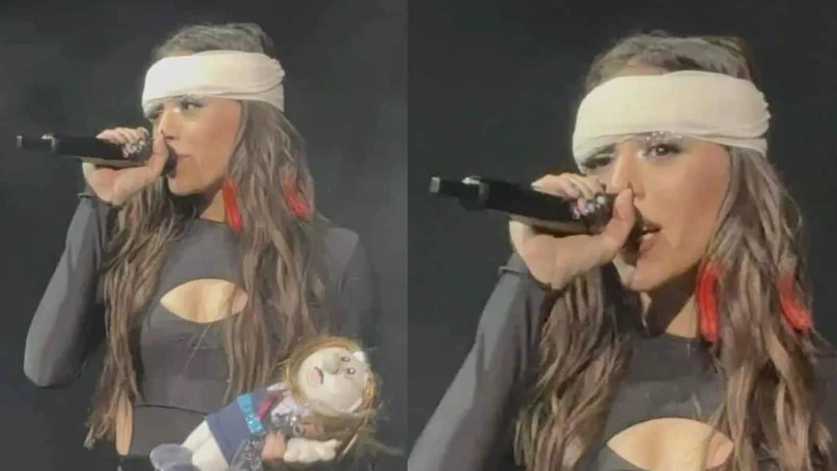 Danna Paola pide ayuda al “Canelo” tras sufrir accidente