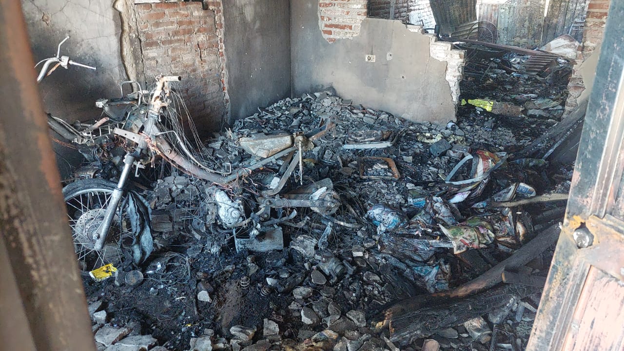 Incendio casa Culiacán