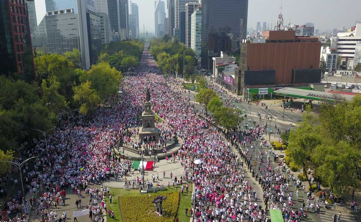 Marcha en apoyo al INE