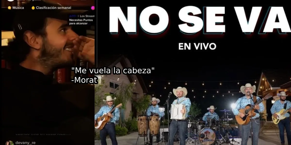 ¿Cuál fue su reacción? Este fue el momento en el que Morat critica el cover de 'No se Va' con Grupo Frontera