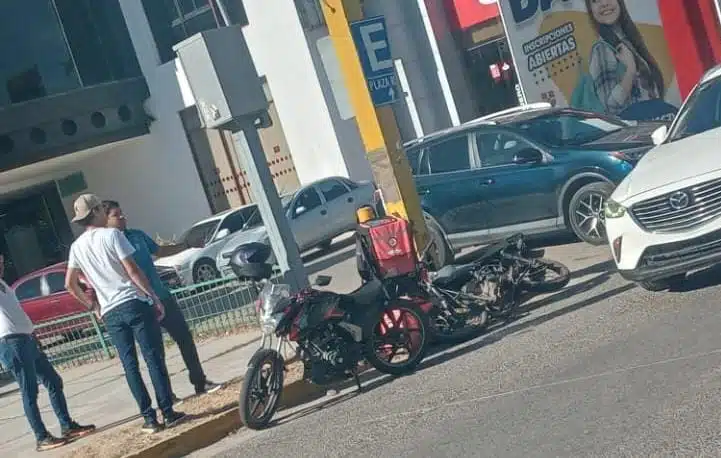 Motociclista queda lesionado en accidente de tránsito en Culiacán