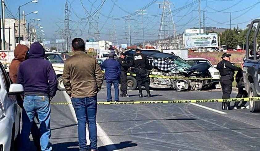 Muere policía en accidente Edomex