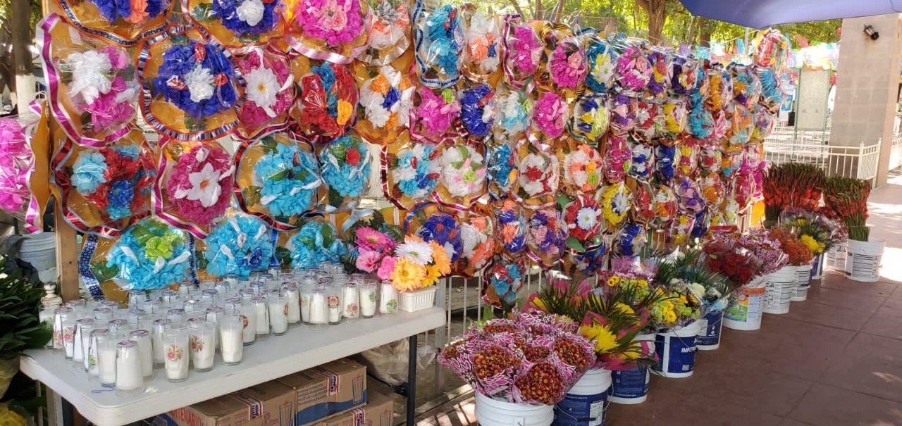 Puestos de flores en Navolato