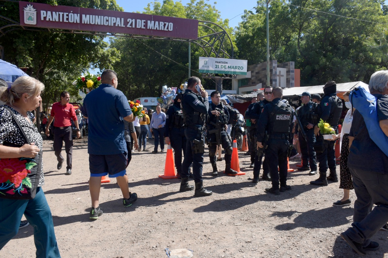Seguridad en panteones de Culiacán