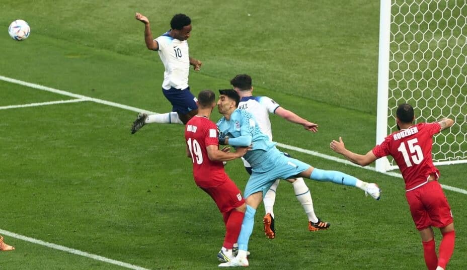 Qatar 2022 Inglaterra goleó a Irán portero
