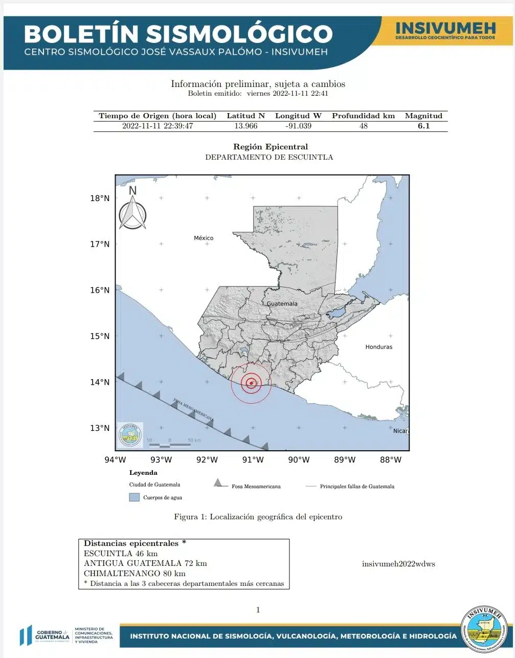 Reportan sismo en Guatemalade magnitud 6.0; lo sintieron también en Chiapas