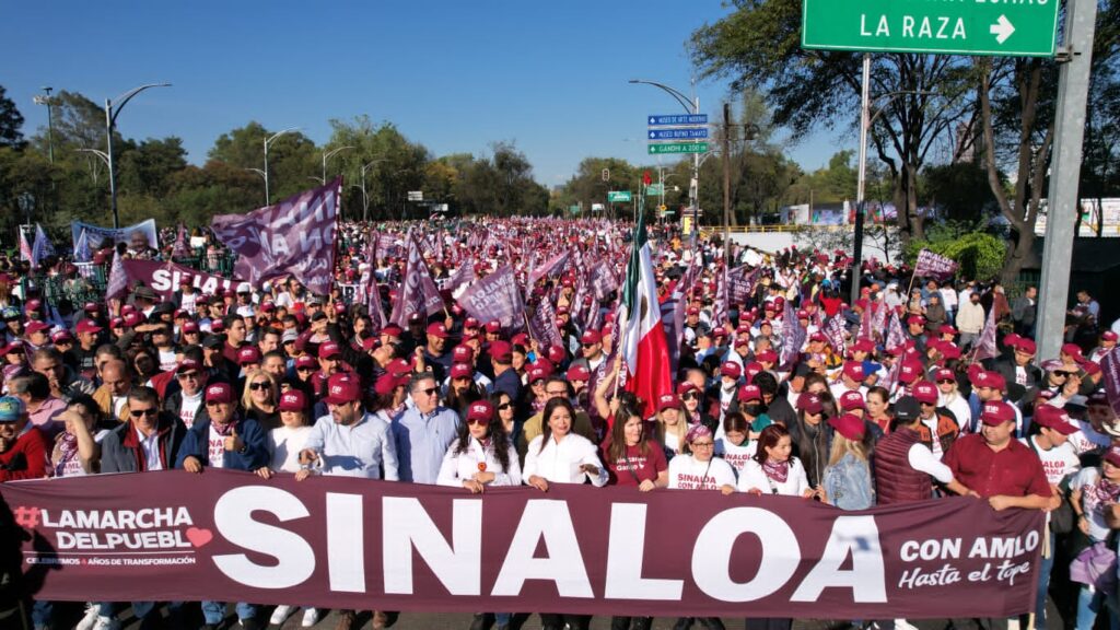 Sinaloa, Marcha AMLO