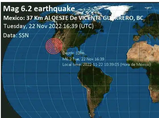 Sismo Baja California