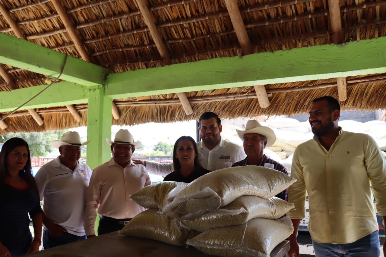 ¡A sembrar! Entregan 19 toneladas de semilla de frijol a productores de temporal en Escuinapa