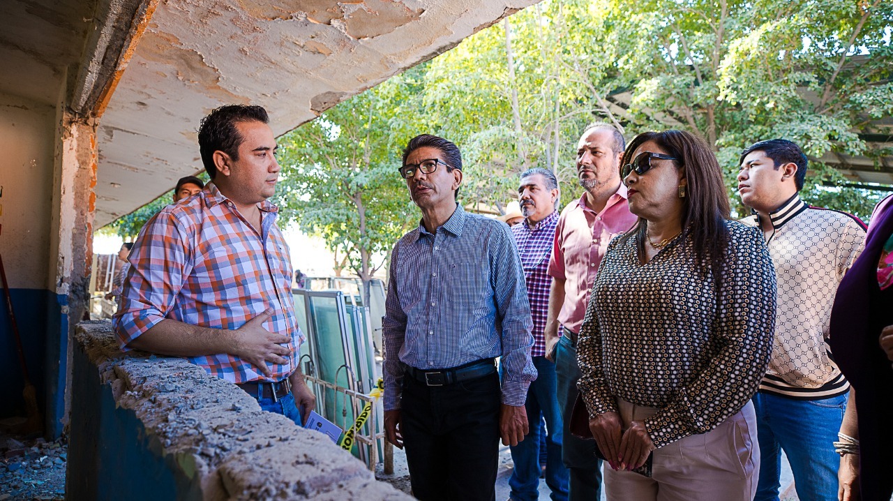 ¡Buen avance! Encarriladas obras de rehabilitación de tres escuelas en Guasave