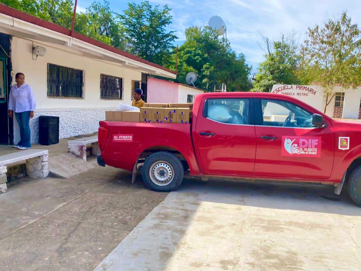 ¡Va de nuevo! DIF El Fuerte reanuda entrega de despensas y desayunos escolares