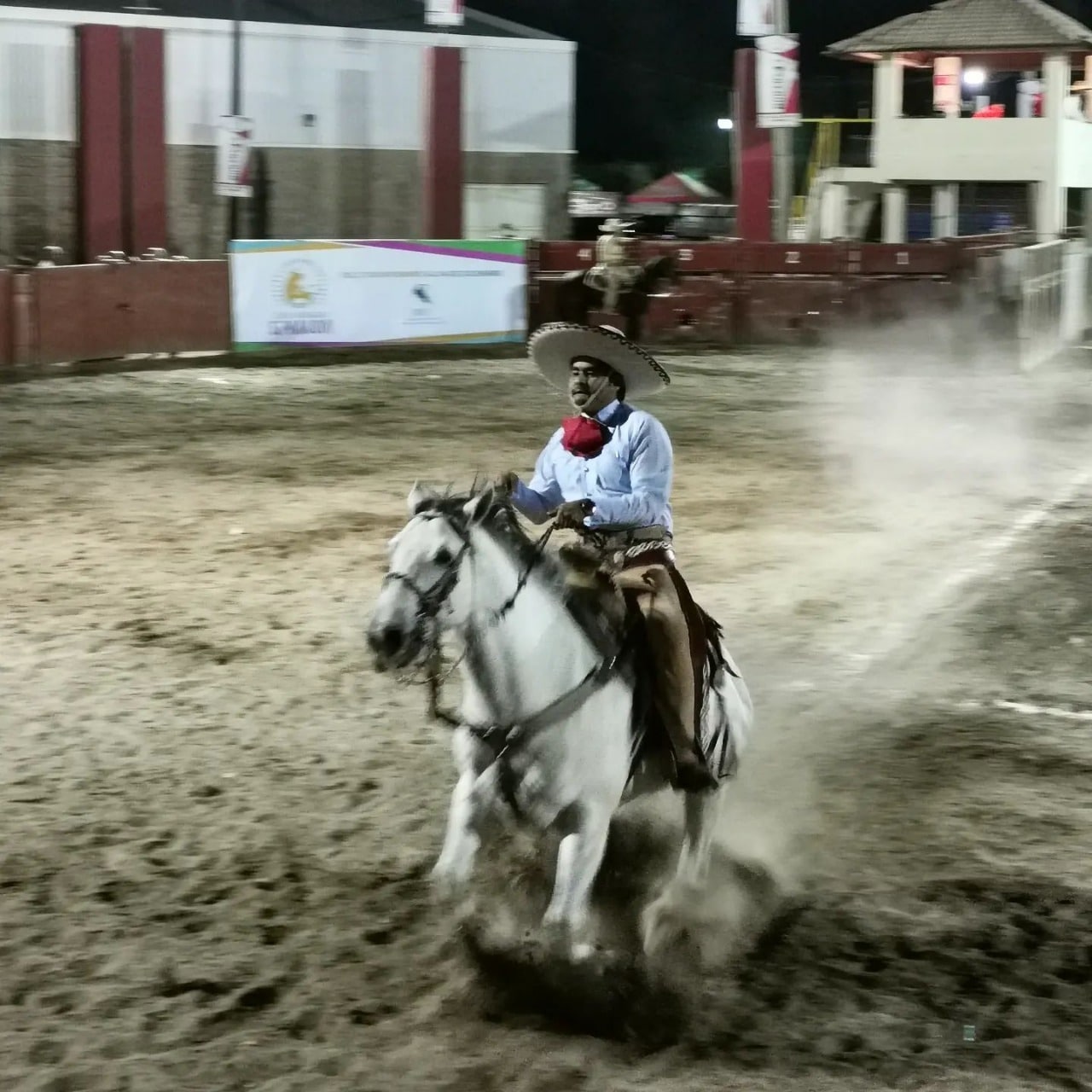 Preparan jinetes sus mejores suertes para el torneo charro en la Expo Ganadera 2022
