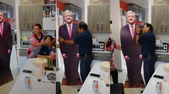 Figura de AMLO viral