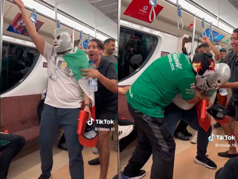 lucha libre en metro de Qatar