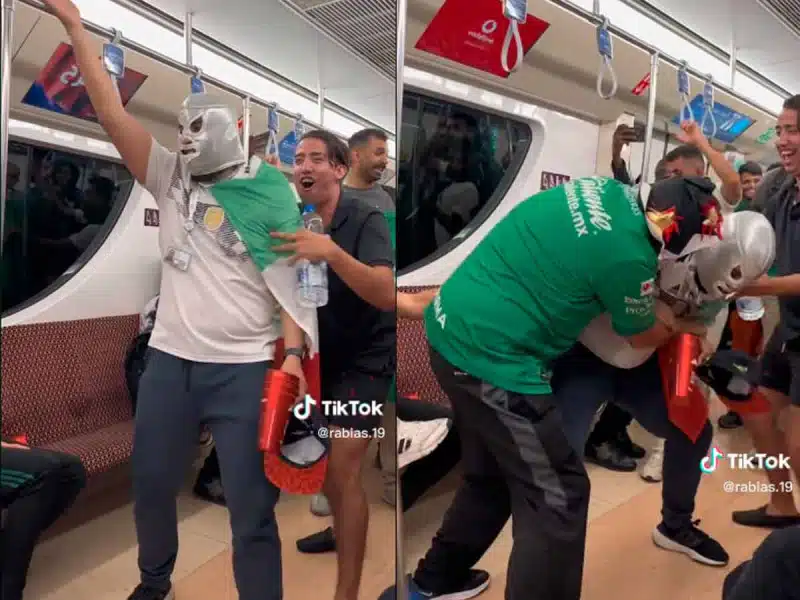 lucha libre en metro de Qatar