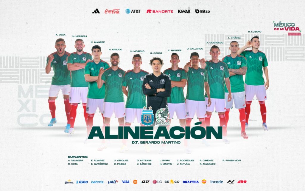 selección nacional mexicana en Qatar 2022 van contra argentina
