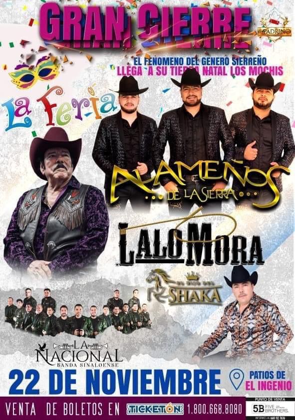 ¡Regresa Lalo Mora a Los Mochis! Deleitará al público en La Feria Canaco 2022