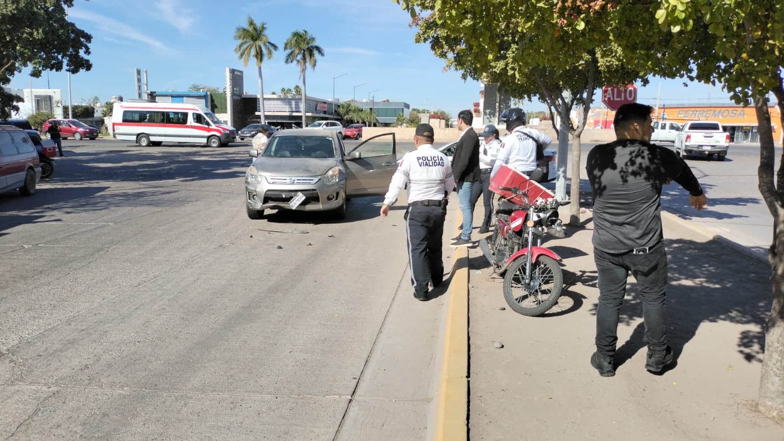 Accidente Los Mochis Motociclista