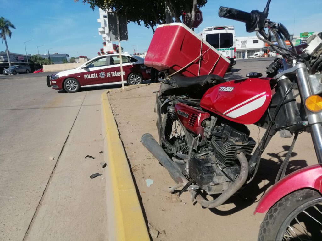 Accidente Los Mochis Motociclista