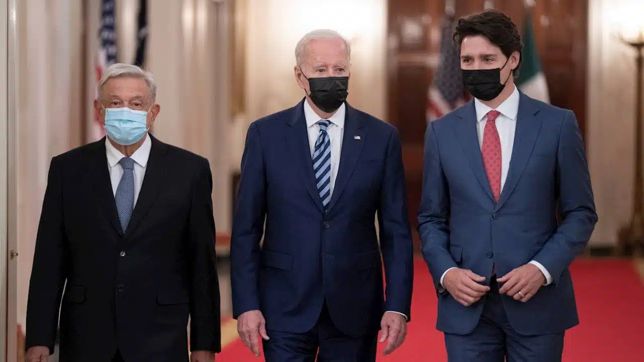 AMLO, Joe Biden y Justin Trudeau