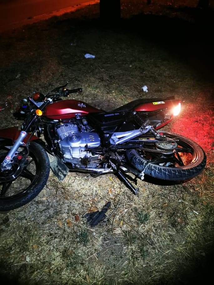 Accidente de motociclista 