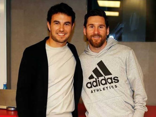Checo Pérez y Messi