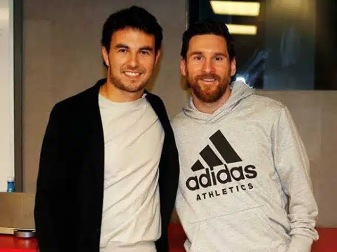 Checo Pérez y Messi