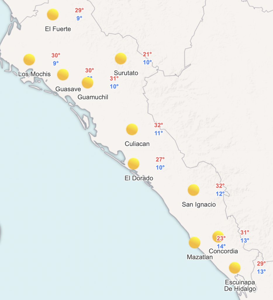 Clima Sinaloa