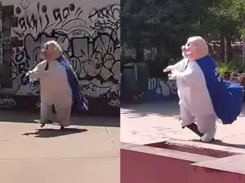 Dr. Simi en patineta