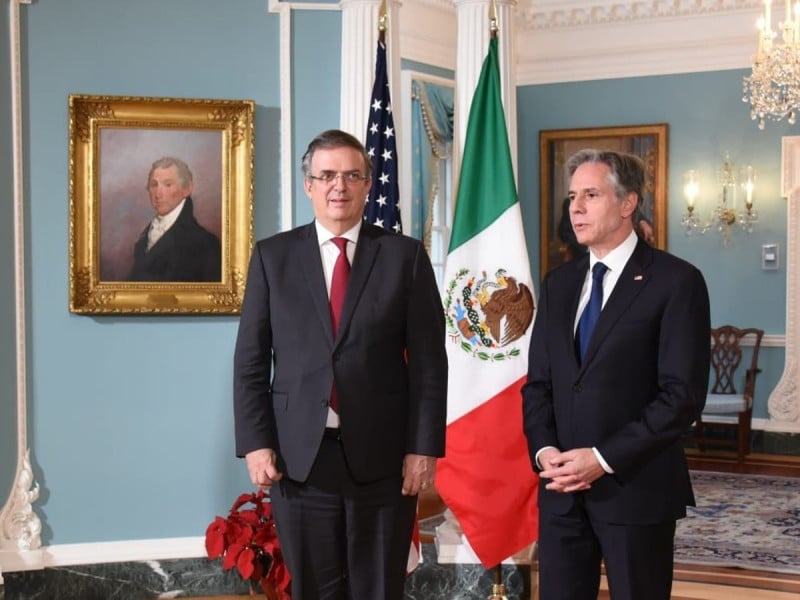 Ebrard y Blinken