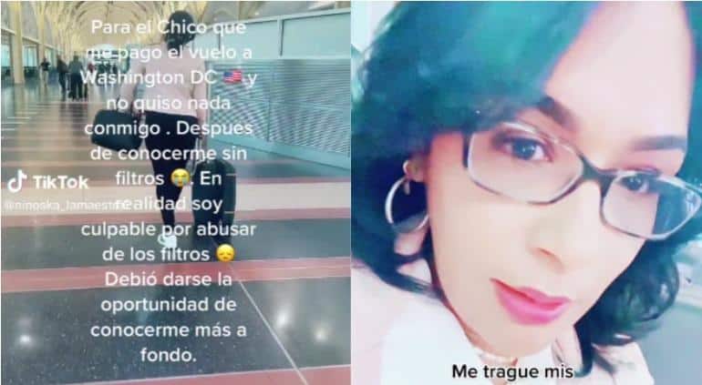Ninoska viajó hasta EU para conocer a su novio; él la cortó al ver que no se miraba como en sus fotos con filtro