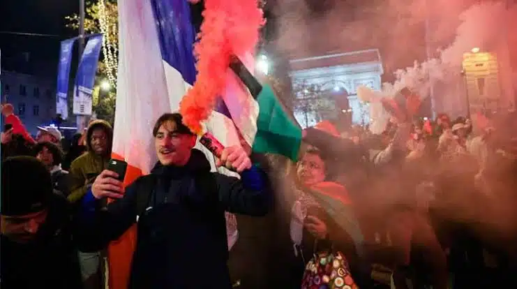 Francia celebra a lo grande tras pase a la final en el Mundial de Qatar 2022