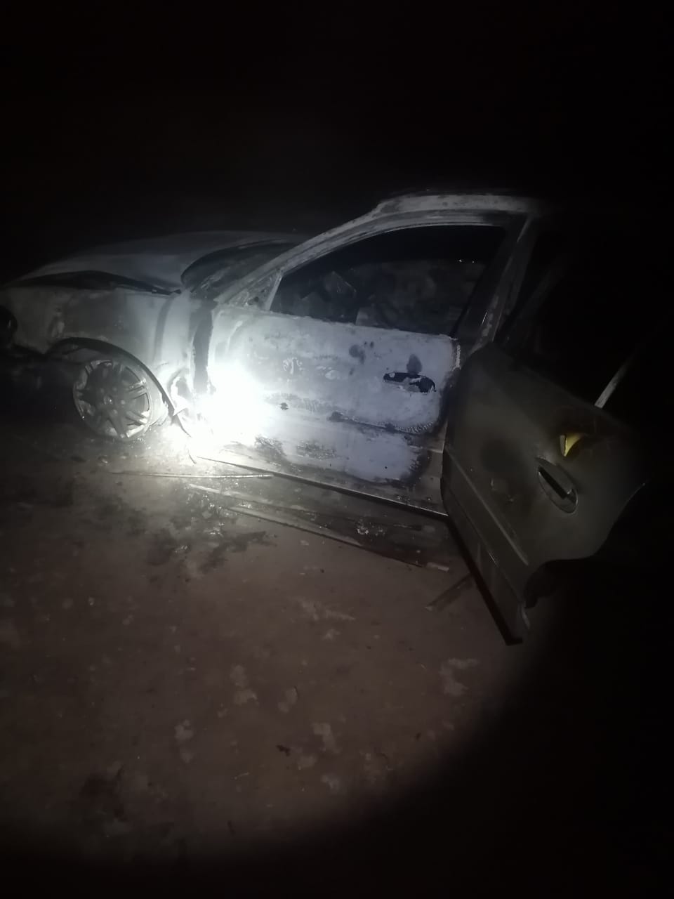 Incendio auto Buick Guasave