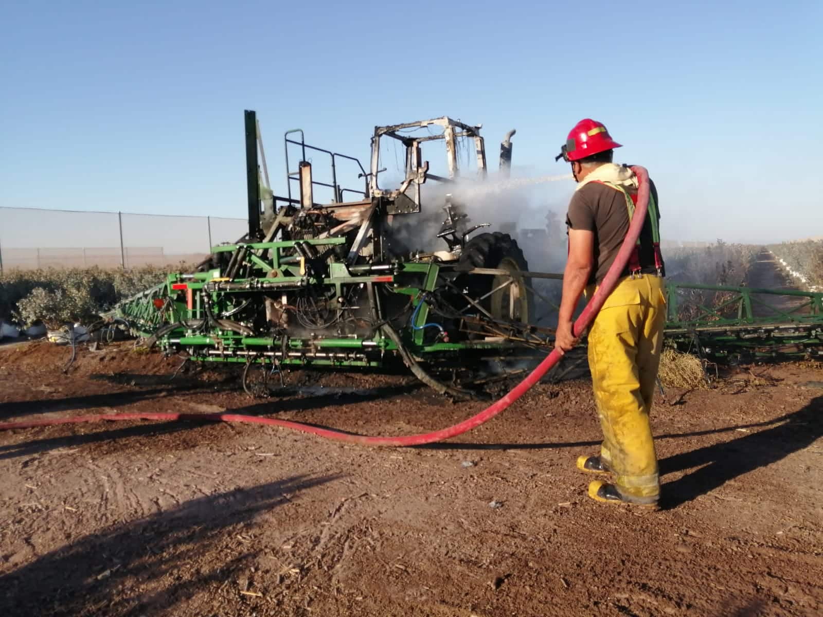 Incendio pérdida total maquinaria Guasave Policíaca