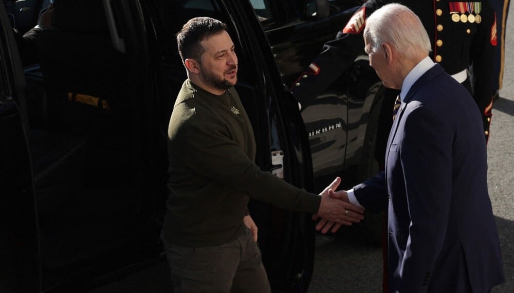 Joe Biden y Volodímir Zelenski