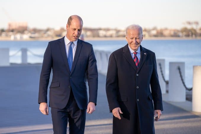 Joe biden y príncipe william