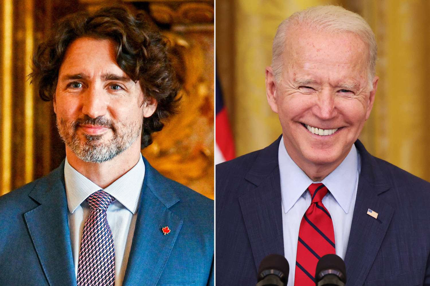 Justin Trudeau y Joe Biden