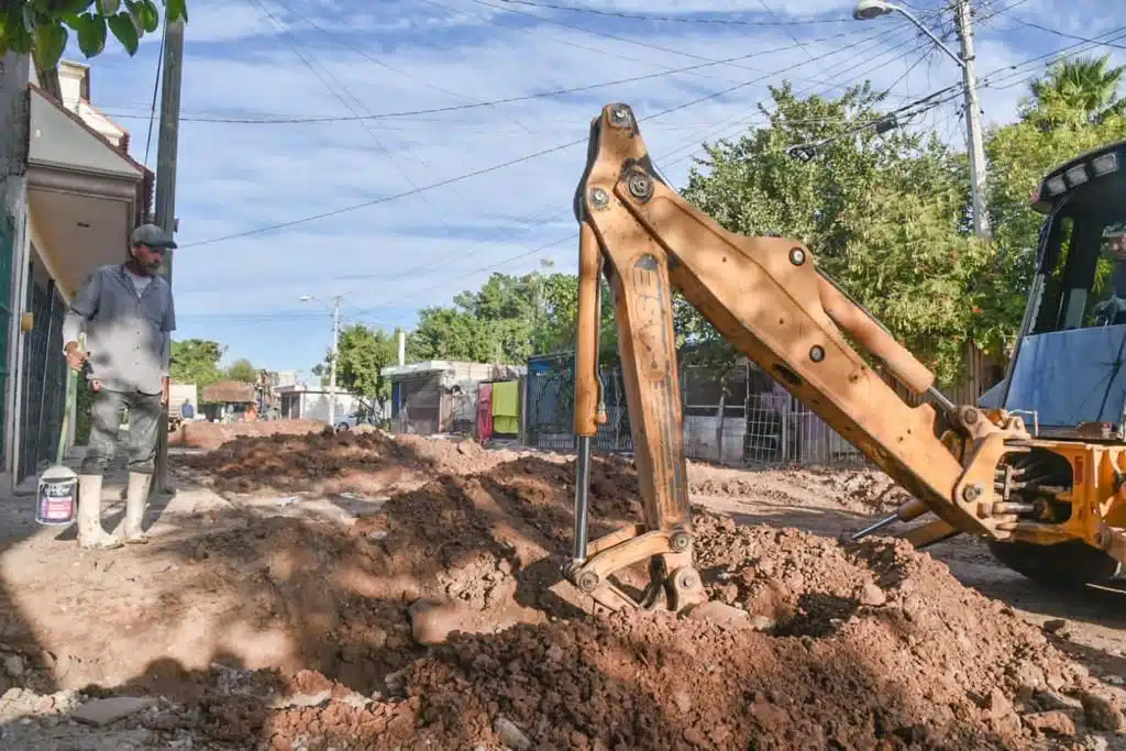 Pavimentación, Colonia Adolfo López Mateos Los Mochis