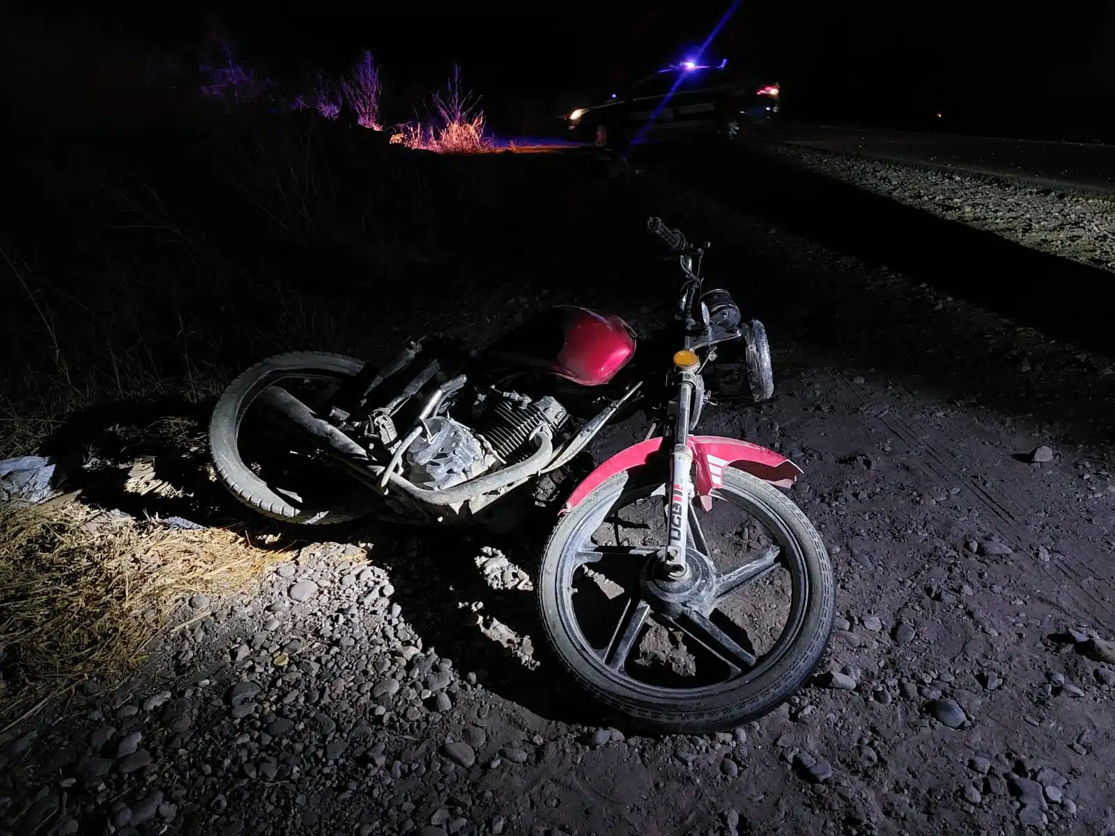 ¡Derrapó varios metros!; accidente de motocicleta deja una persona fallecida en Navolato
