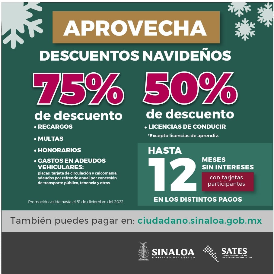 ¡Aprovecha el aguinaldo! Autorizan descuentos navideños en multas, licencias e impuestos vehiculares